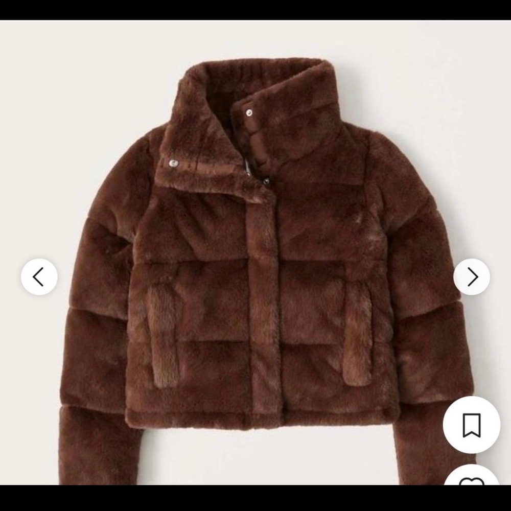 Abercrombie Mini Fur Puffer